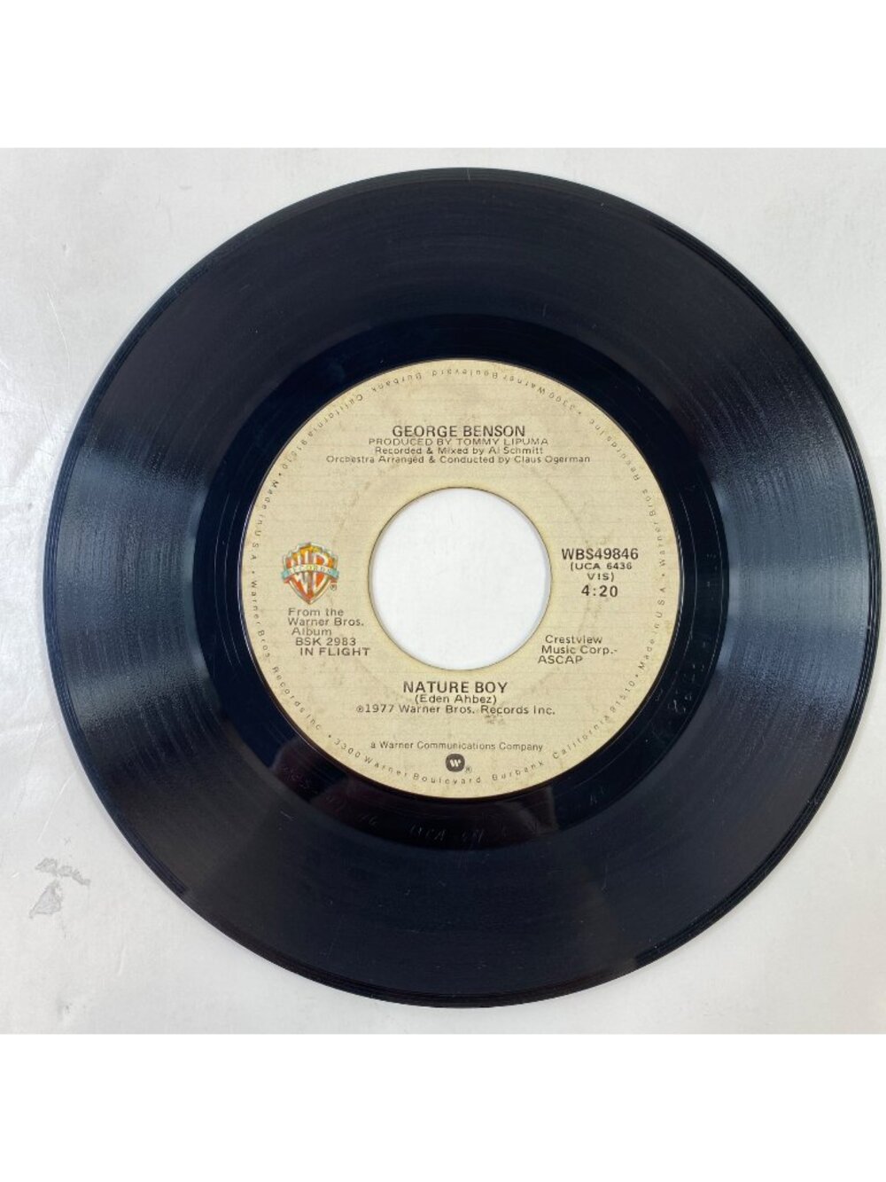 George Benson "Nature Boy" & "Turn Your Love Around" 45 RPM Vinyl Record Single